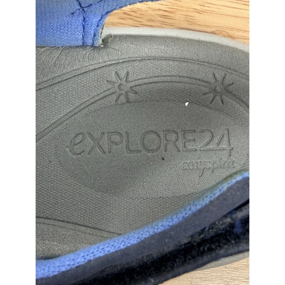 Easy Spirit Explore24 ESEGNITA Sport Sandals Navy Adjustable Comfort Women 8 #65